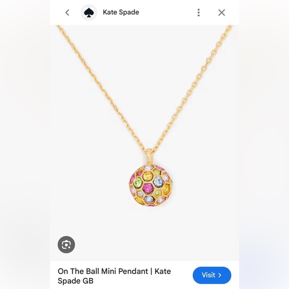 kate spade Jewelry - Kate Spade Pendant Necklace NWT